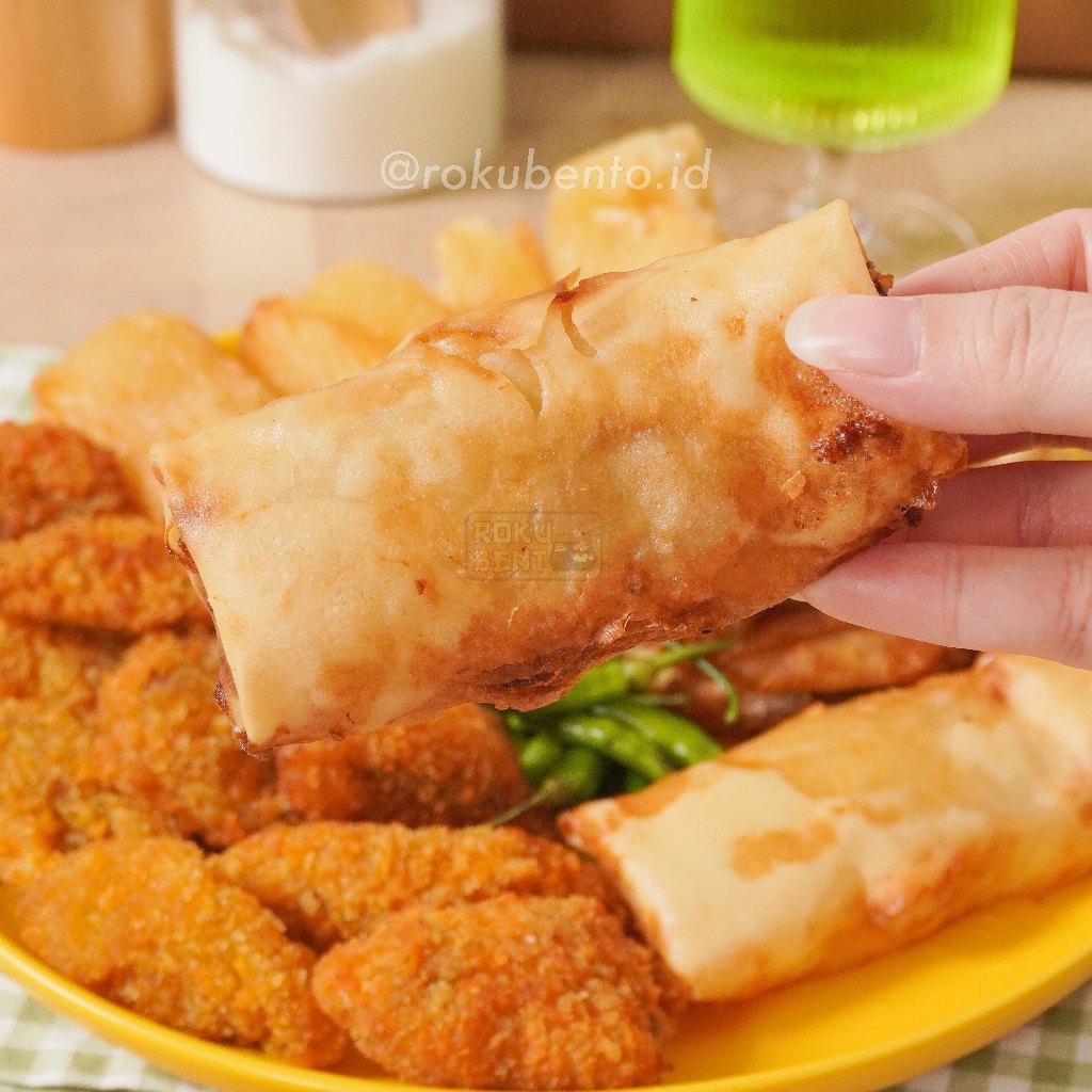 

Lumpia Udang Sayur Premium 10 Pcs Roku Bento PIK Frozen Siap Goreng - Gorengan Praktis