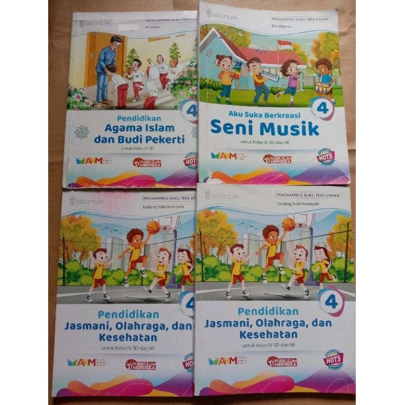 BUKU BEKAS PENDAMPING BUKU TEKS UTAMA SENI MUSIK, AGAMA ISLAM DAN BUDI PEKERTI, JASMANI OLAHRAGA DAN