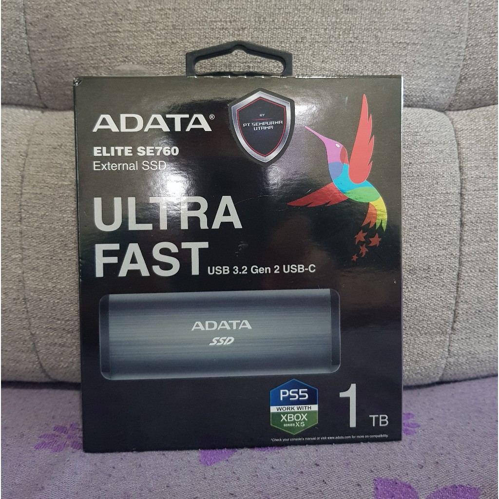 External SSD Adata SE760 Kapasitas 1 TB