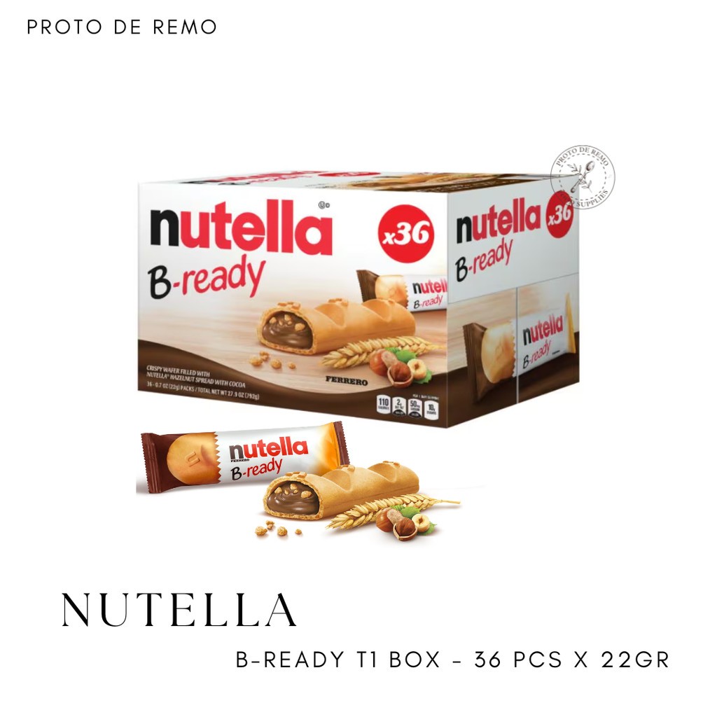 

Nutella B Ready Crispy Wafer Chocolate 1PC - 22GR (EXP APRIL 2025)