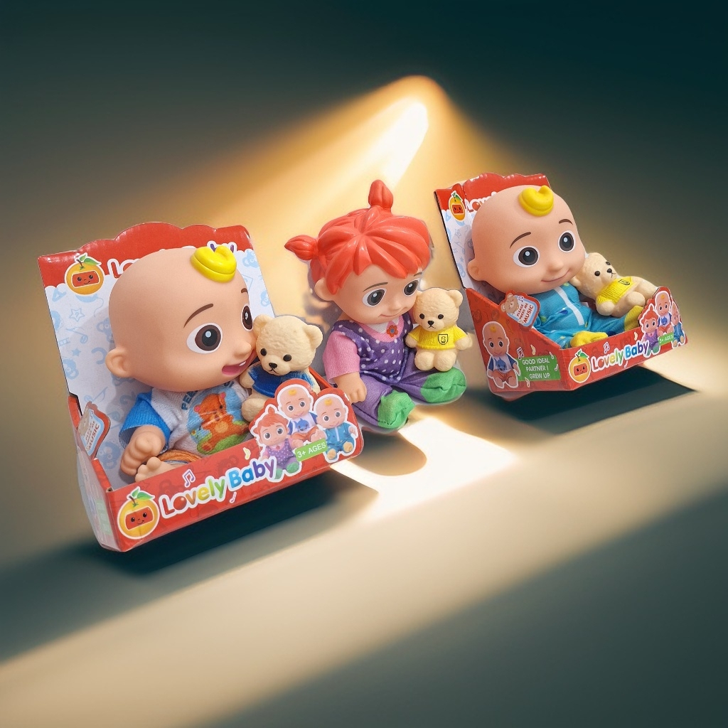 [capt] Mainan Anak Boneka Baby Music Karet Silikon Lucu - Lovely Baby Happy Partner