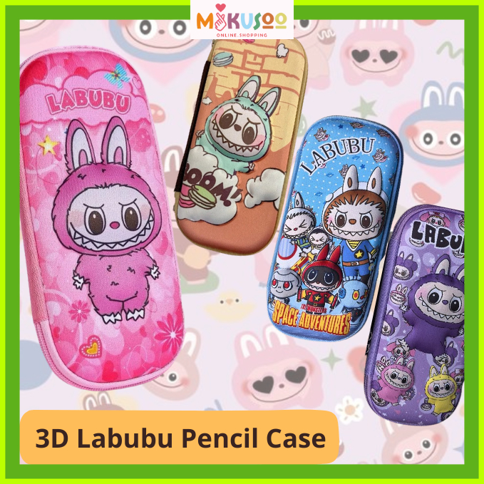 

Mikusoo Kotak Pensil 3D Timbul Karakter Labubu Tempat Penyimpanan Alat Tulis Anak Sekolah Impor Premium EVA