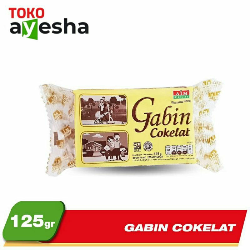 

Biskuit AIM Gabin Cokelat 125 gr