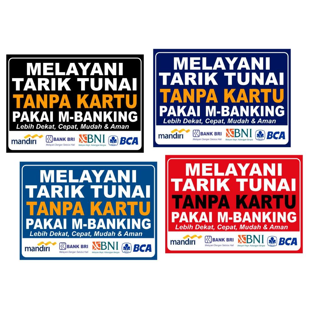 

STIKER VINYL MELAYANI TARIK PAKAI M-BANKING | MURAH | - SIAP KIRIM