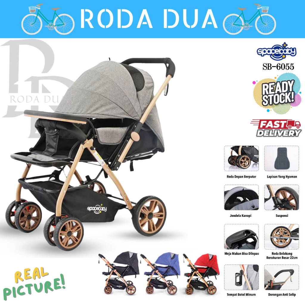 BABY STROLLER SPACEBABY SB-6055