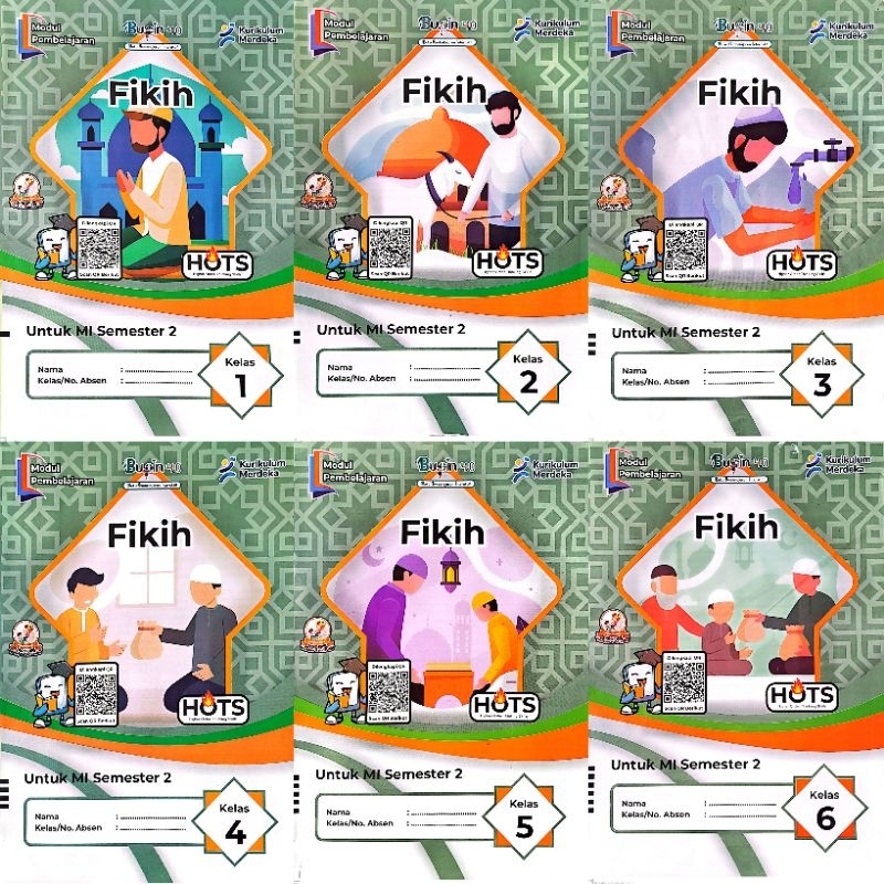 LKS MI FIKIH KELAS 1 2 3 4 5 6 SEMESTER 2 GENAP KURIKULUM MERDEKA TA. 2024 2025 BUPIN