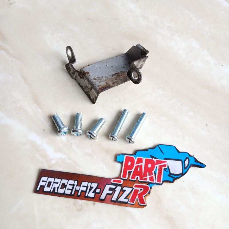 PLAT BREKET DUDUKAN SPUL PULSER SET BAUT ORIGINAL YAMAHA FIZR F1ZR FIZ FORCE1