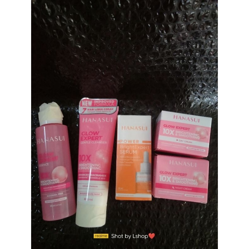 Paket Skincare Hanasui Flawless Glow Ori 100% (Free Serum)