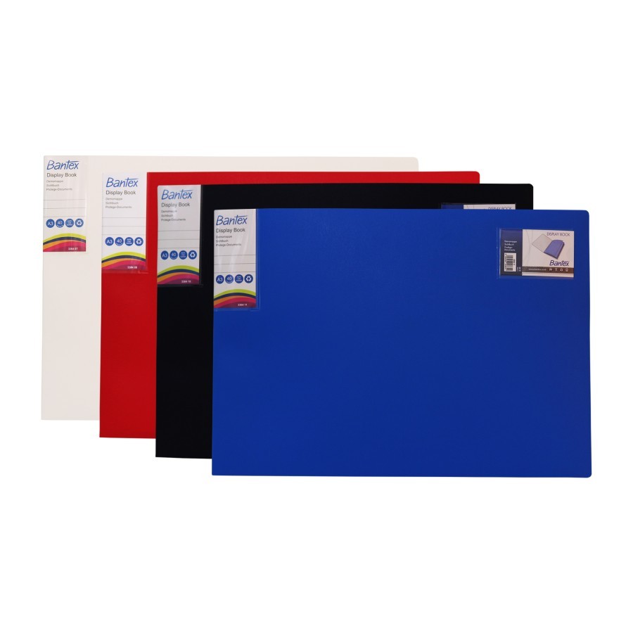 

Bantex Display Book A3 Landscape Clear Holder 40 Pockets - 3364