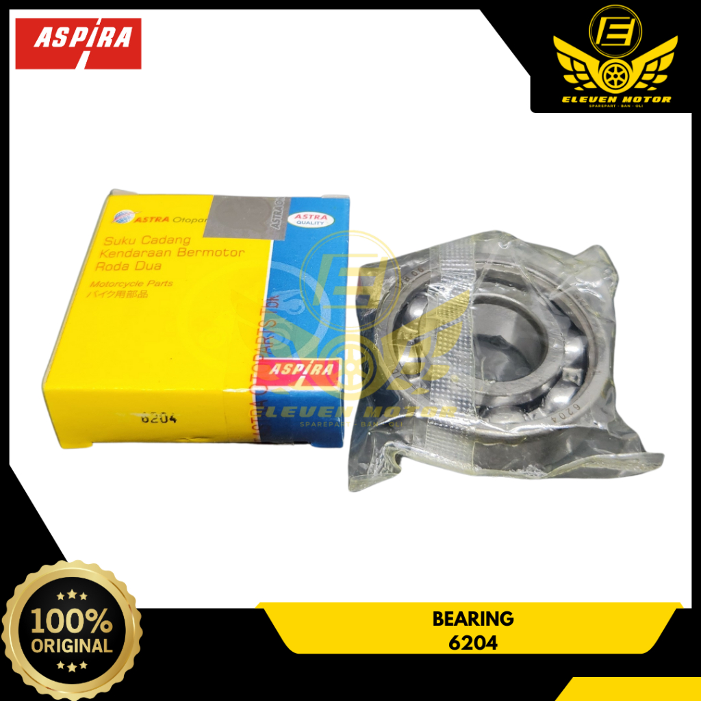 Bearing Aspira 6204 Laher AS Pully Beat Vario SKF