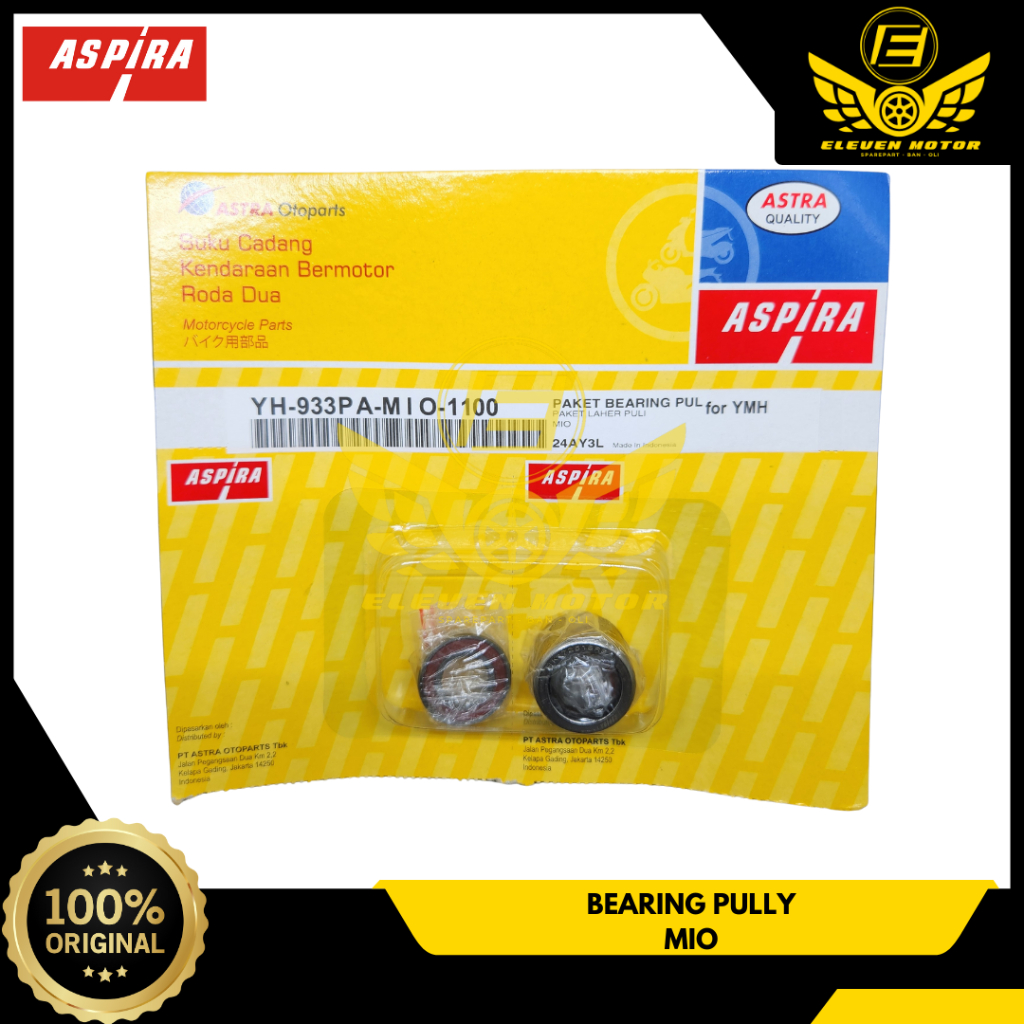 Bearing Laher Bambu Pully Set Yamaha Mio Lama Mio J Fino Soul Gt Xride Original Aspira
