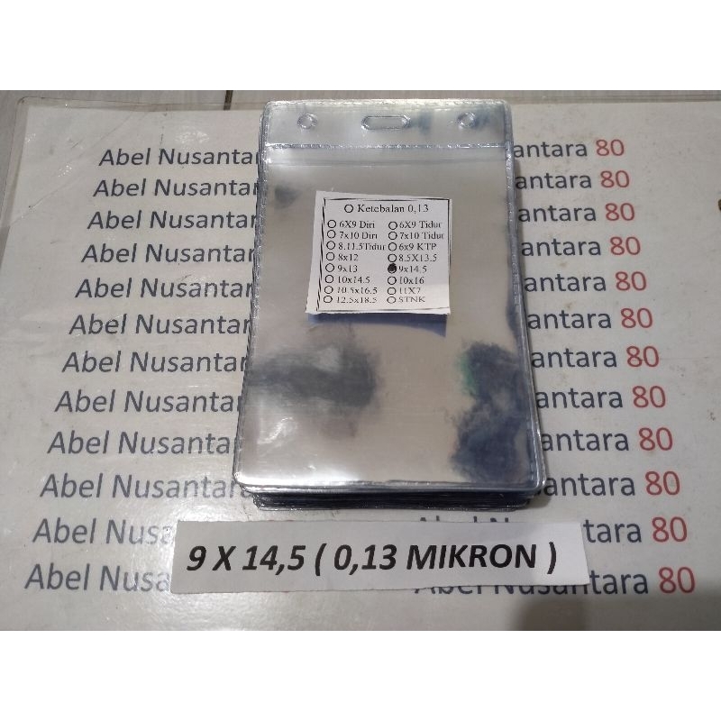 

plastik panitia tebal 0, 13 mikron Uk 9x14, 5 isi 100 pcs