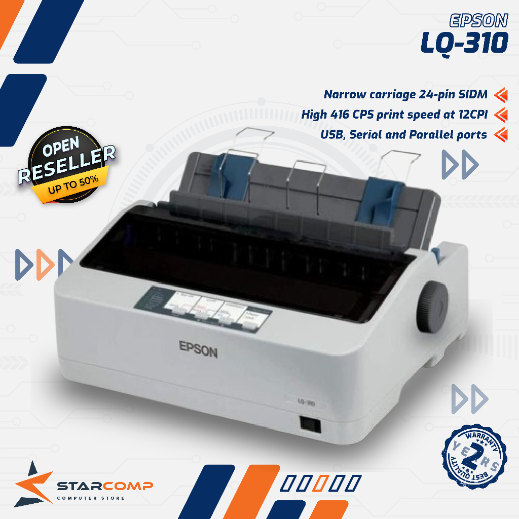 Printer EPSON LQ-310 Dot Matrix - Epson LQ 310 Dot Matrix Printer LQ-310 LQ310