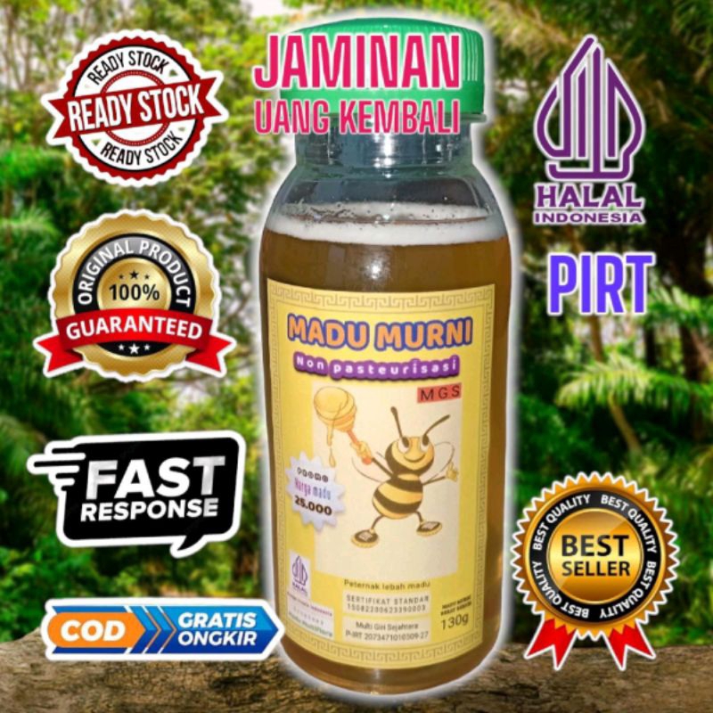 

MADU MURNI NON PASTEURISASI GARANSI UANG KEMBALI, 130gr