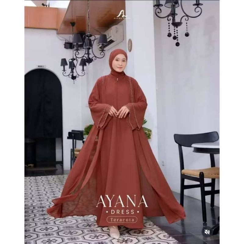 Aisyah - dress gamis gaun abaya Malaysia // Arabian style fashion wanita terbaru ceruty babydoll mix