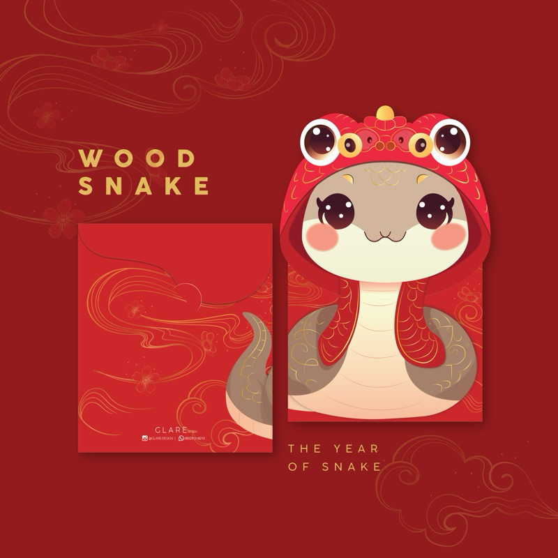 

Angpao Shio Ular Imlek 2025 | Angpao Ular Kayu Chinese New Year 2025