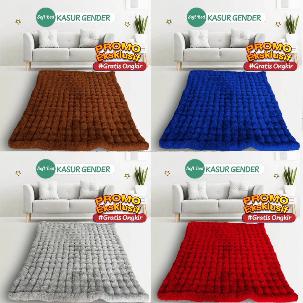 Softbed - Kasur Lantai Matras Gender Bulu Rasfur 140 X 180cm