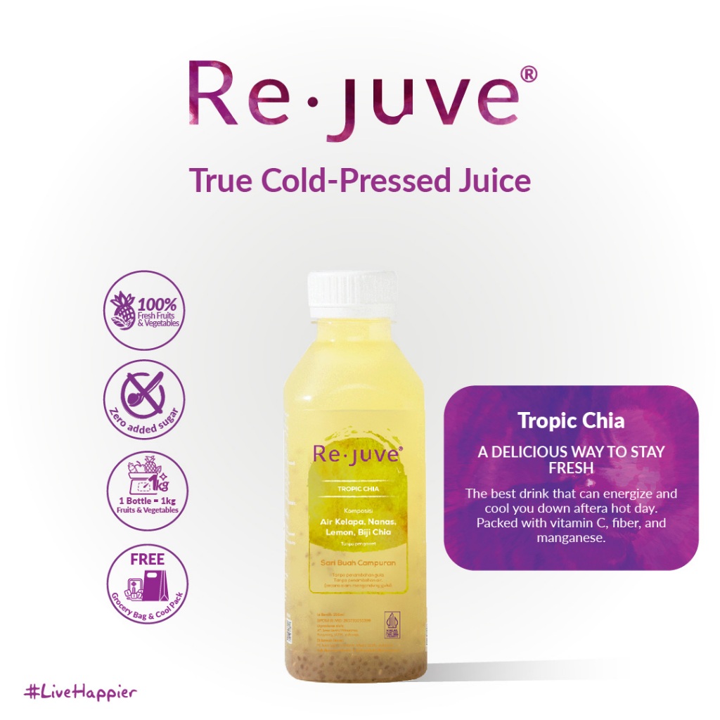 

Re.juve Bali - Tropic Chia 250 ml (Cold-Pressed Juice)