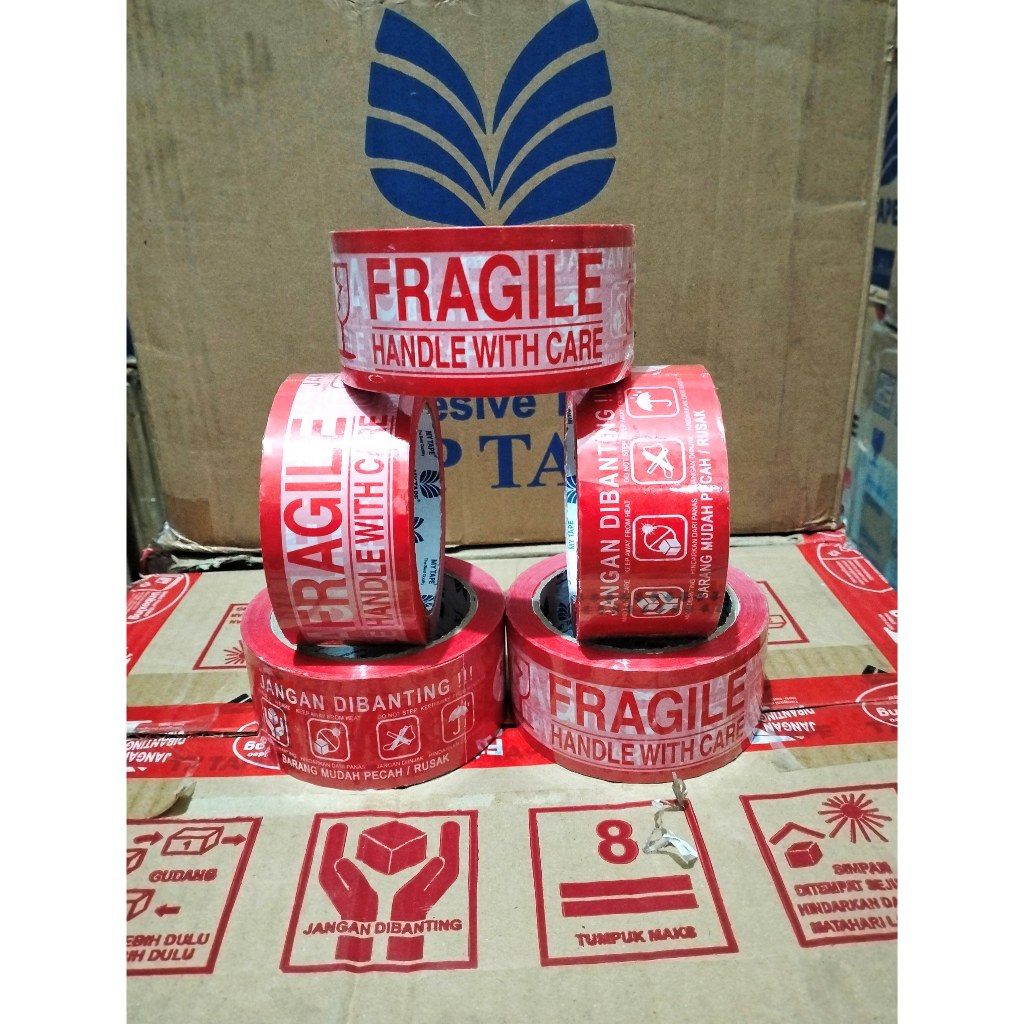 

my tape lakban fragile 48mm x 100yard (dus)72pcs kwalitas terjamin