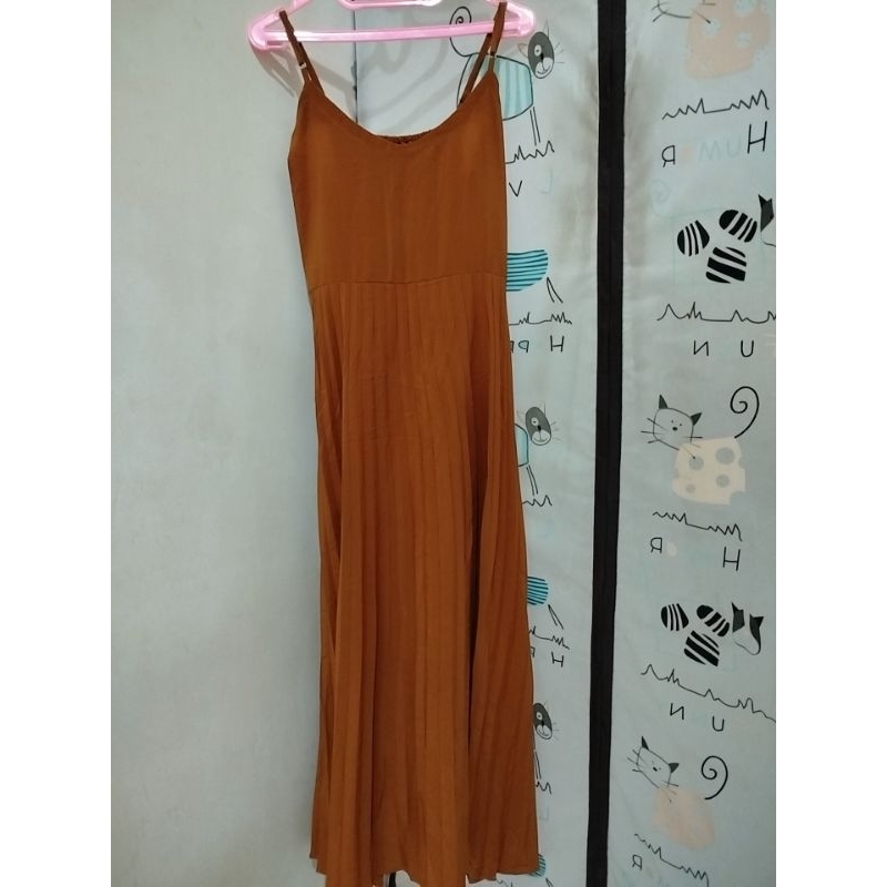 Dress acara formal/non formal warna terakota