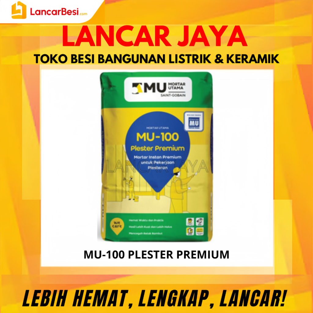 Mortar Utama MU-100 Premium Plester 40Kg