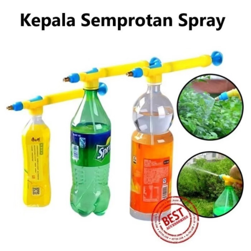 Kepala Pompa Semprotan Air Tanaman Bunga Spray / Mandi Burung & Kuning