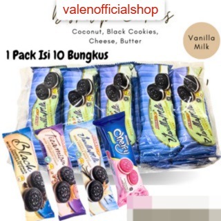 

[VLN] CEMILAN Biskitop COOKIES Sandwich Isi 50g - Jajanan saat santai Cookies sandwich Black Cookies/Tiramisu/Vanilla Mil/ Cherry 1 Pack Isi 10