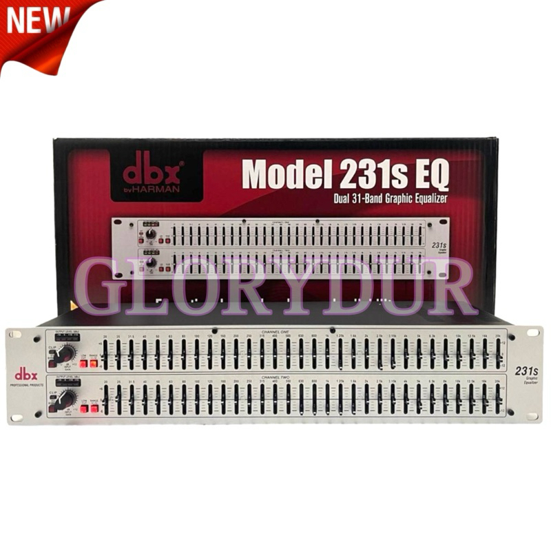 Equaliser DBX 231 S / DBX 231S EQ Silver 2 x 31 Channel Equaliser