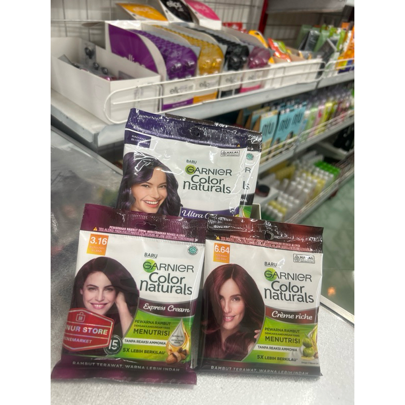 Garnier Color Natural | Pewarna Rambut (Semir Rambut) Garnier Express Cream, Ultra Color, Creme Rich