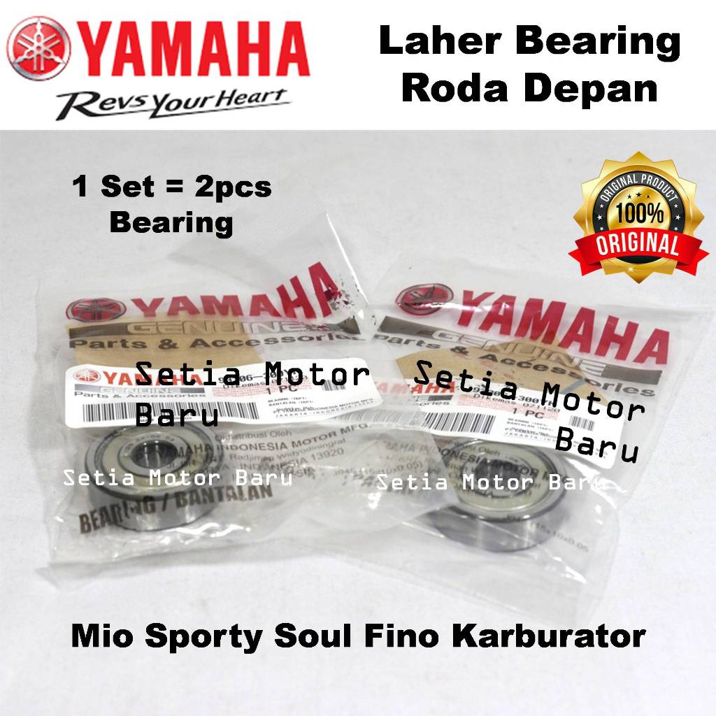 Laher Bearing Bering Roda Depan Mio Sporty Soul Karburator Ori Asli Yamaha
