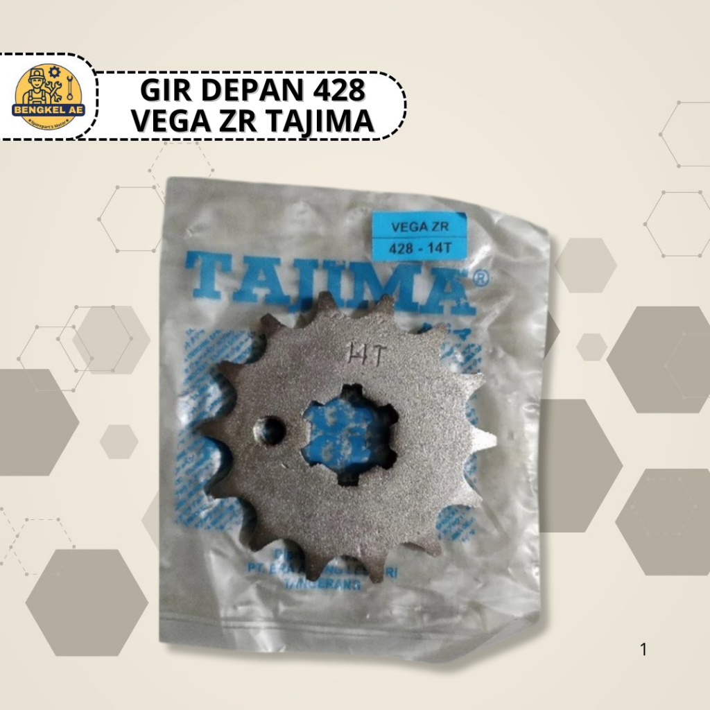 Gir Depan 428 Vega ZR || Gir Gear Ger Depan Motor Yamaha Vega ZR Ukuran 428-13T 14T 15T Merk Tajima