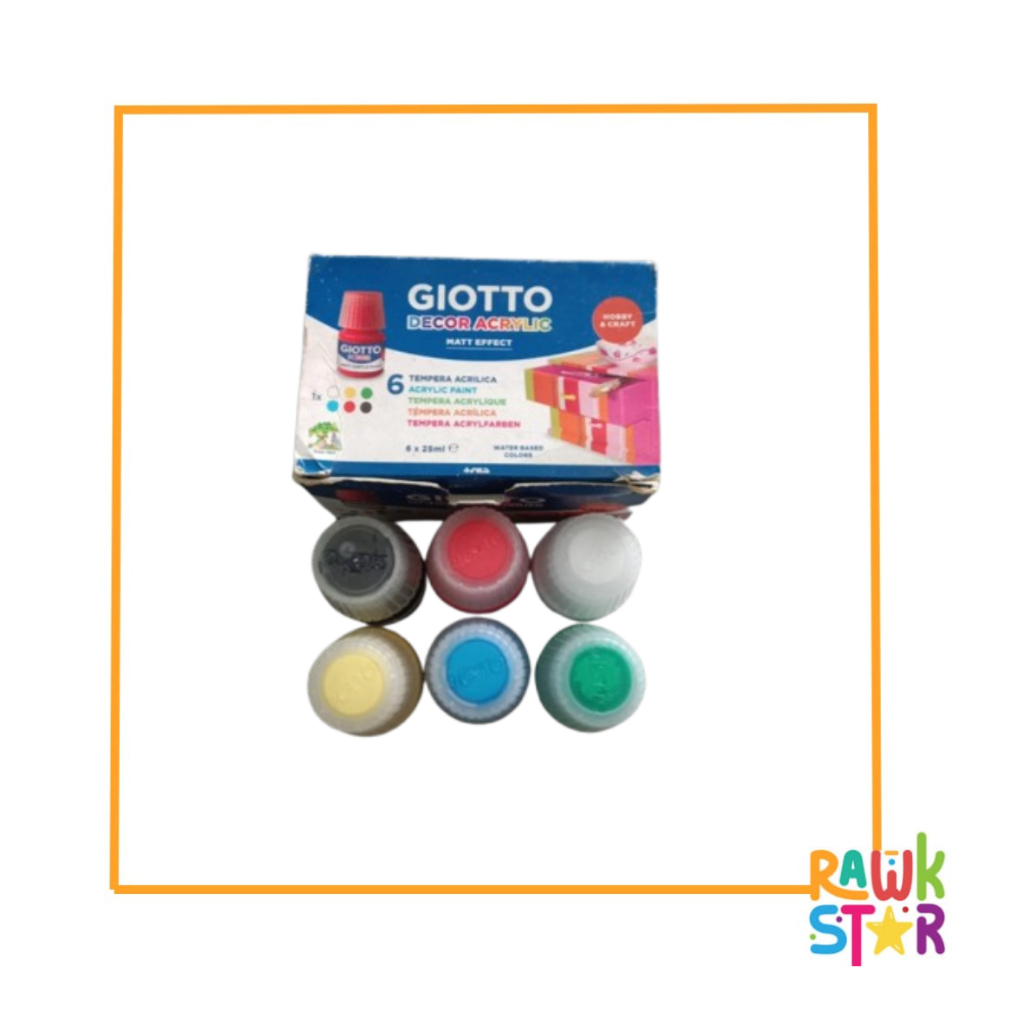 

Giotto Decor Acrylic 25ml 6 Warna/Cat Akrilik