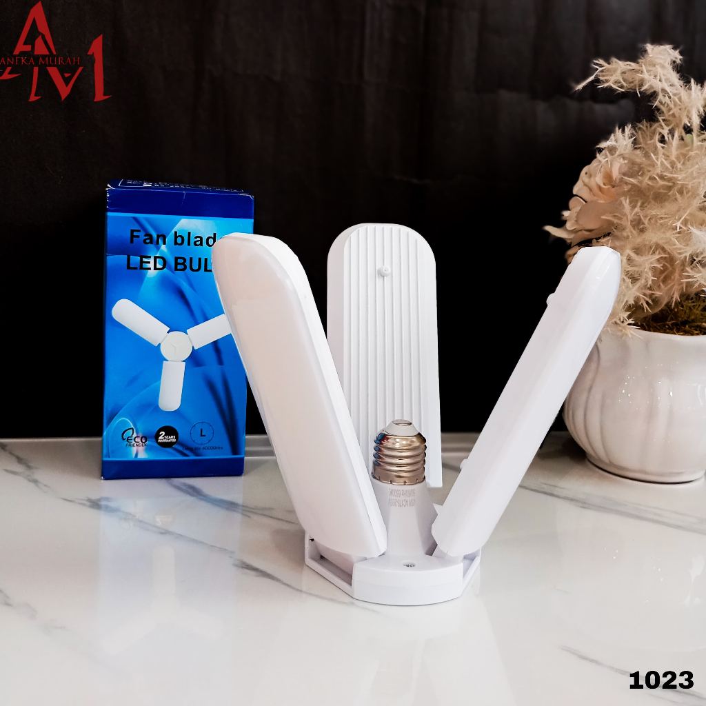 LAMPU KIPAS BOHLAM LED / LAMPU MODEL KIPAS 3 BALING (1023)