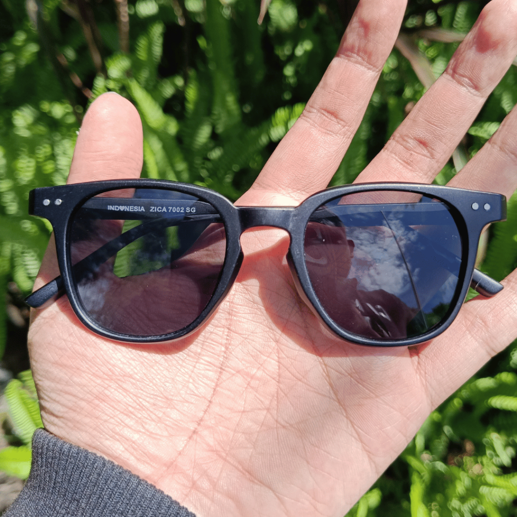 Kacamata Monaco Sunglasses Kacamata Pria Wanita Anti Silau Hitam Doff