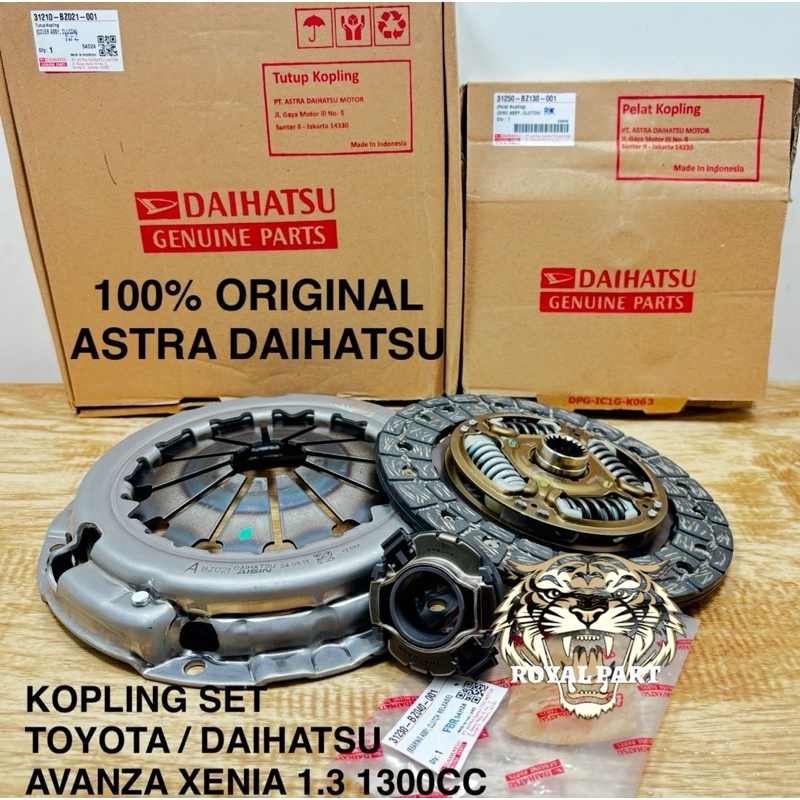 KOPLING SET 100% ORIGINAL ASTRA DAIHATSU AVANZA XENIA 1.3 1300CC ( TAHUN 2004 - 2021 ) KAMPAS PRODO 