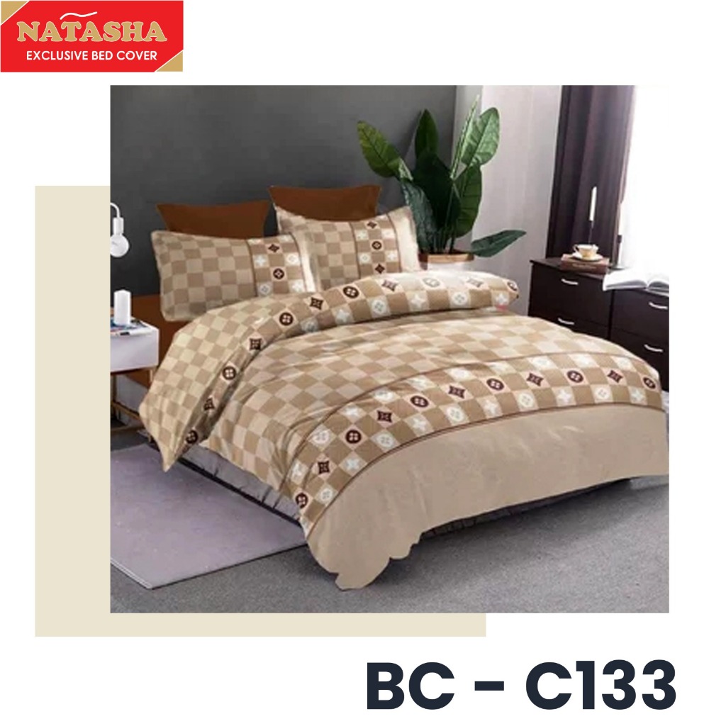 Bedcover + Sprei Ukuran 180x200 Murah lebay Natasha Bedsheet ukuran kasur no 1 dan 2