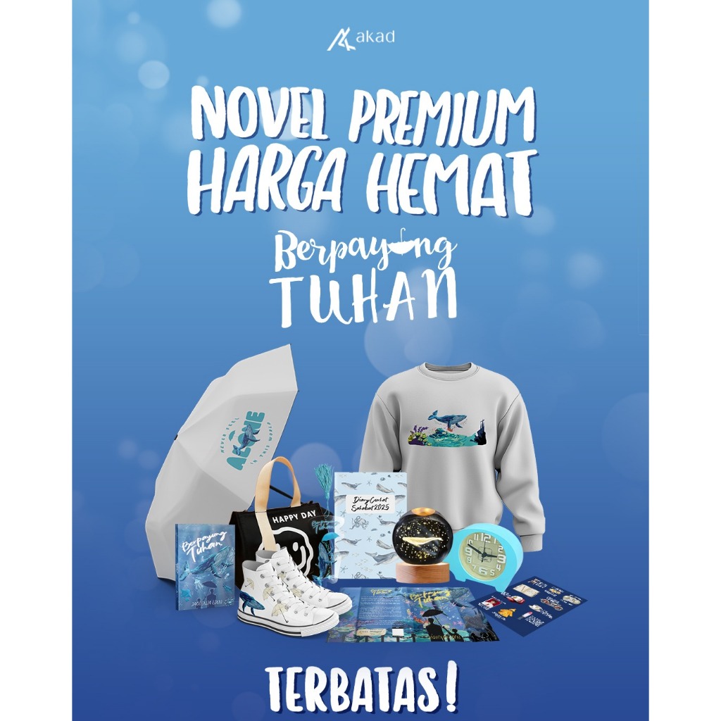 Buku Novel Berpayung Tuhan - Jaquenza Eden - Akad