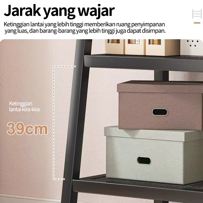 PROMO TERBARU Rak Buku Rak Ruang Tamu Serbaguna Rak Buku Minimalis Aesthetic Rak Besi Rak Bunga