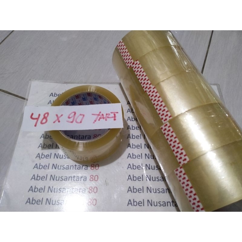 

Lakban ABC besar Bening Lebar 48 x panjang 90 yart