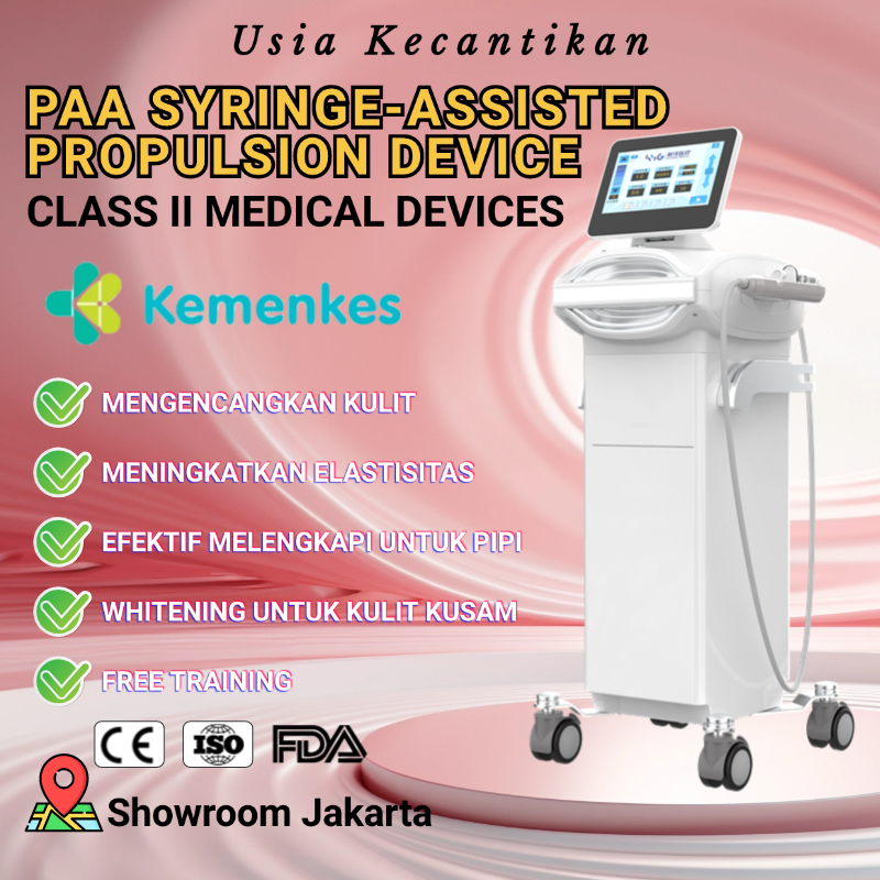 FDA PAA Dermashine pro Syringe-assisted propulsion device Multi needle meso injector gun 9pin Needle