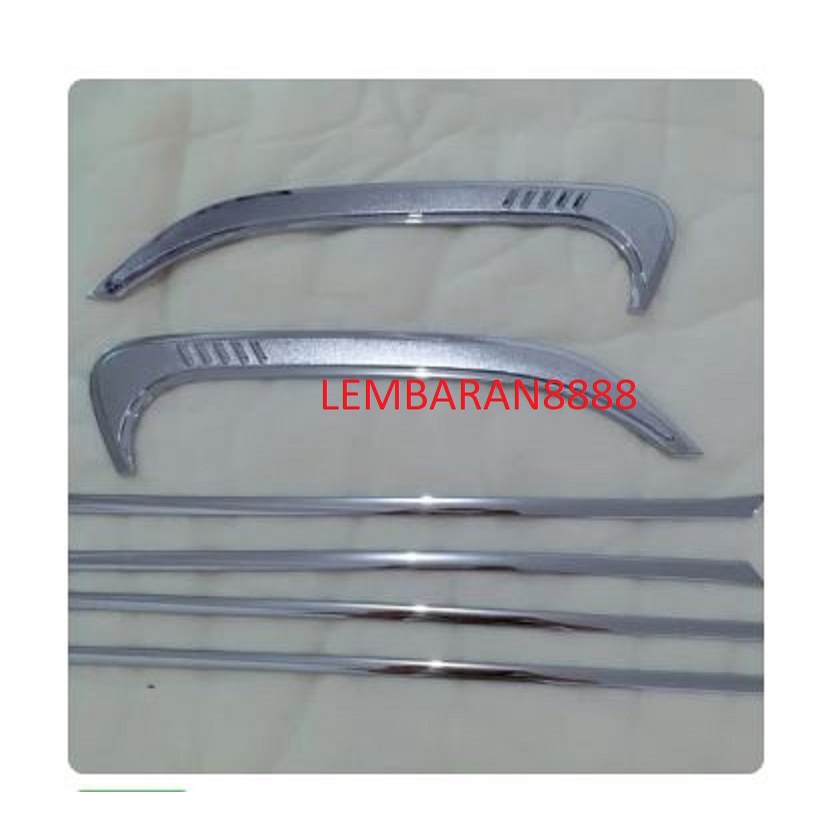 End Pillar Lis Kaca Mobil Innova Lama 2006 - 2014 Chrome