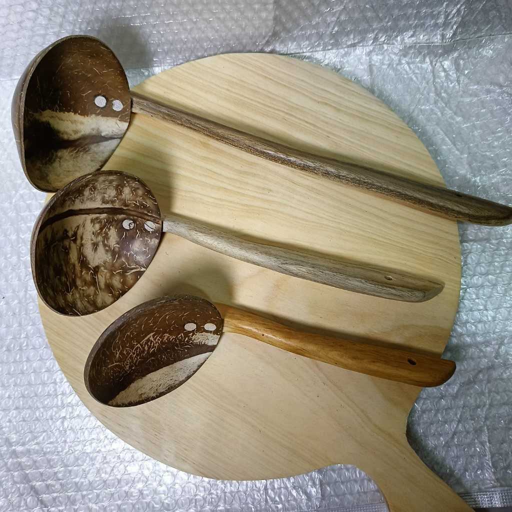 Irus Sayur batok kelapa/Alat Masak Kayu Kelapa/Sendok Sayur Kayu/Centong Kayu