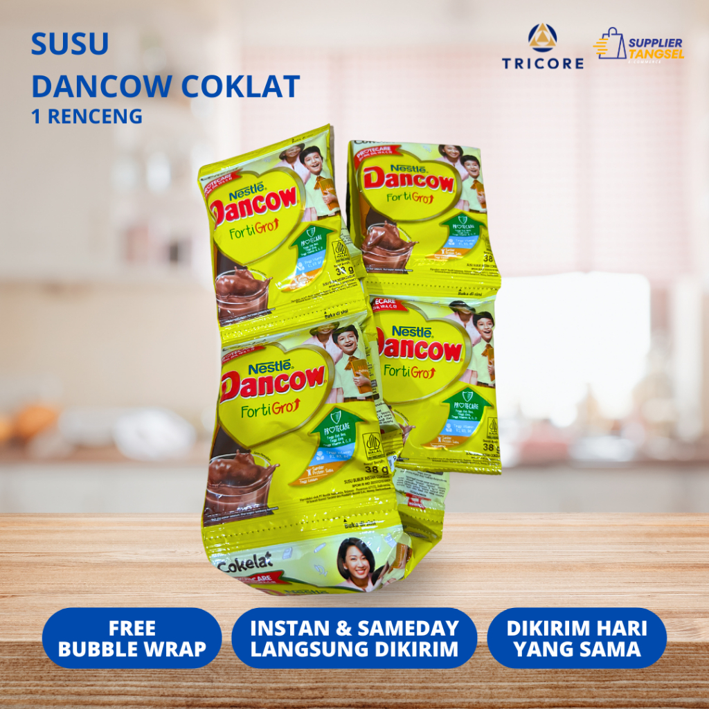 

DANCOW Fortigro Coklat Susu Bubuk Susu Anak 1 Renceng isi 10pcs