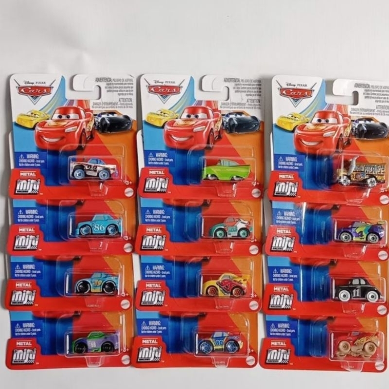 Mainan Mobilan Diecast Disney Pixar Cars - Metal Mini Racers Mcqueen SNI Original Mattel