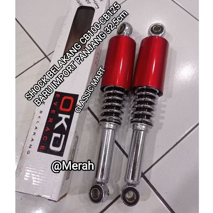 SHOCK BELAKANG SHOCKBREAKER BELAKANG HONDA CB K1 CB K2 CB100 CB125 NOS
