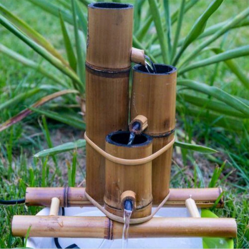 pancuran air dari bambu, pancuran 3 arus, pilter aquarium acuascape terlaris