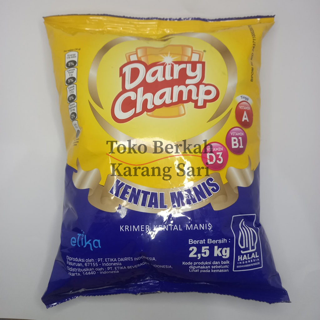 

[tobekasi] susu kental manis Dairy Champ 2,5 kg