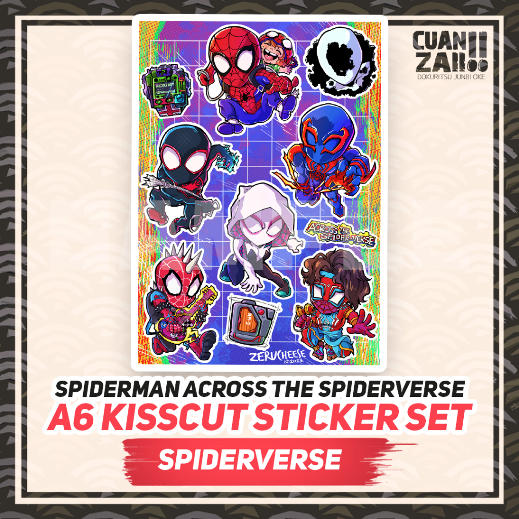 

Sticker Kisscut Set Spiderman Across The Spiderverse