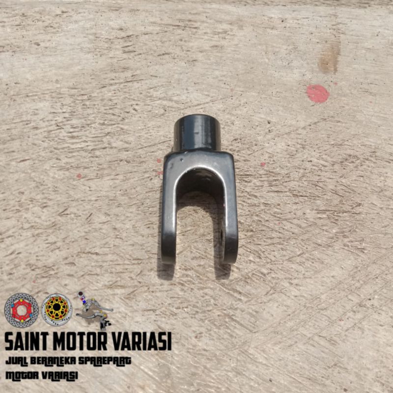 PANGKON PENINGGI SHOCK BELAKANG MOTOR KLX D-TRACKER BAHAN ALUMUNIUM KERASAN TEBAL