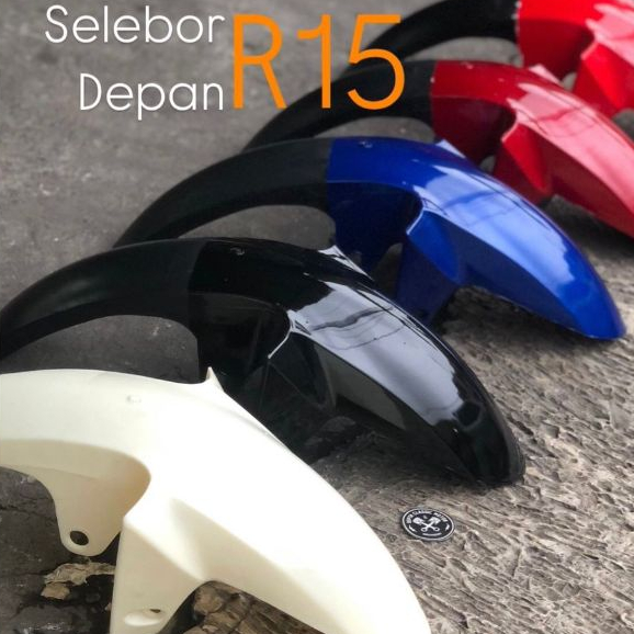 Spakbor Depan R15 V2 Import Oraori Slebor Selebor Depan Yamaha R15 Old Hitam Grey Merah Biru